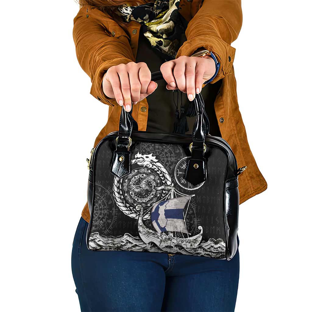 Viking Finland Shoulder Handbag Finnish Viking Ship DT05