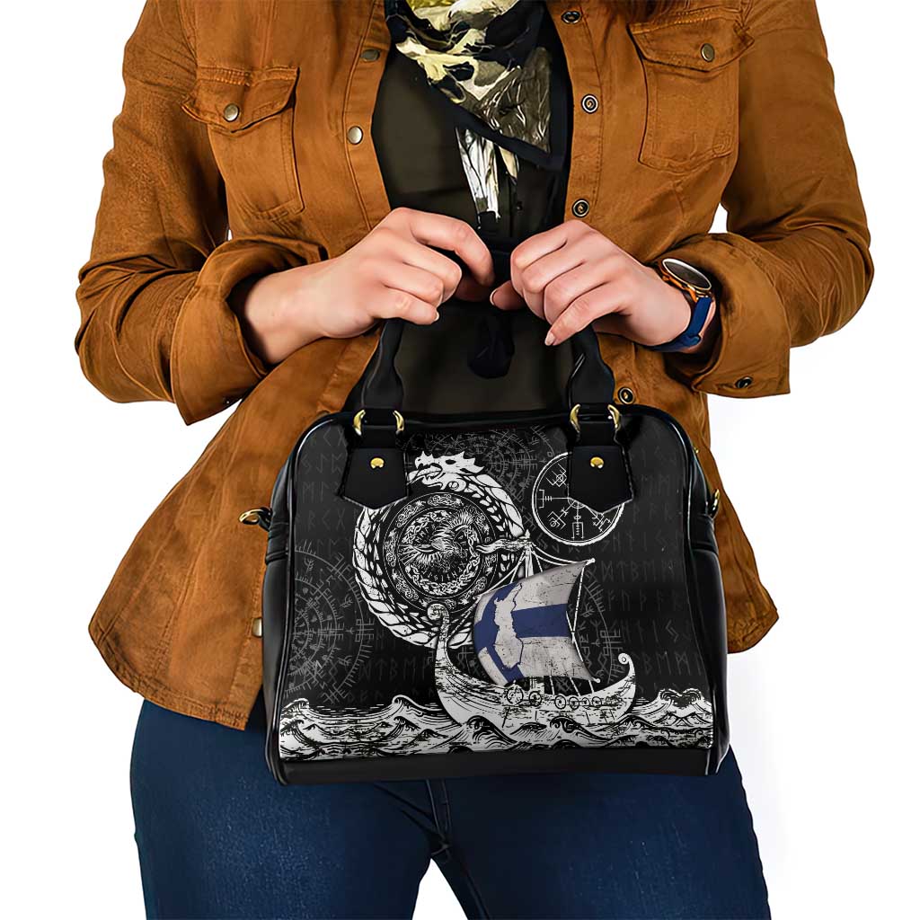 Viking Finland Shoulder Handbag Finnish Viking Ship DT05