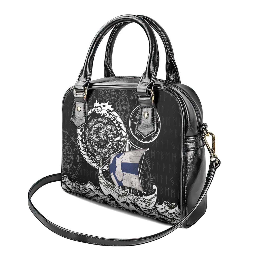 Viking Finland Shoulder Handbag Finnish Viking Ship DT05