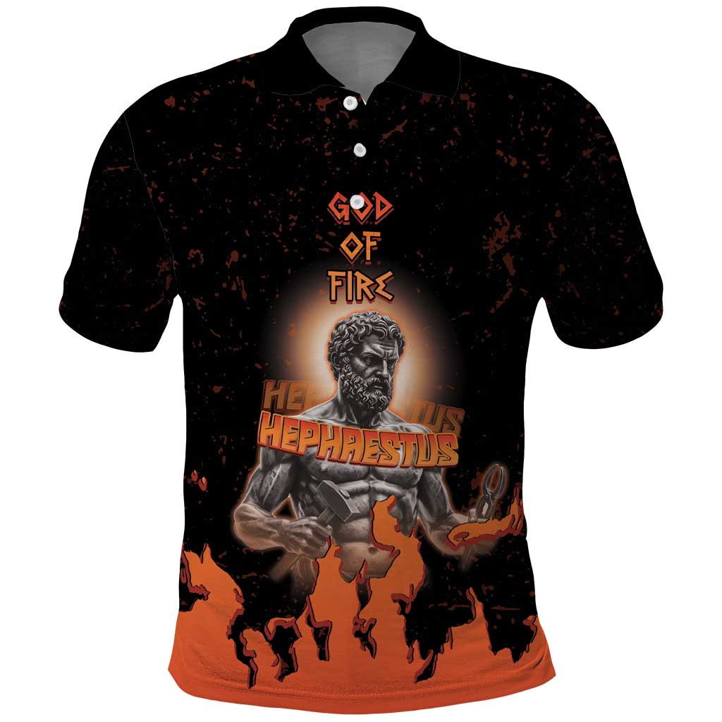 Ancient Greek Hephaestus Polo Shirt God Of Fire DT05