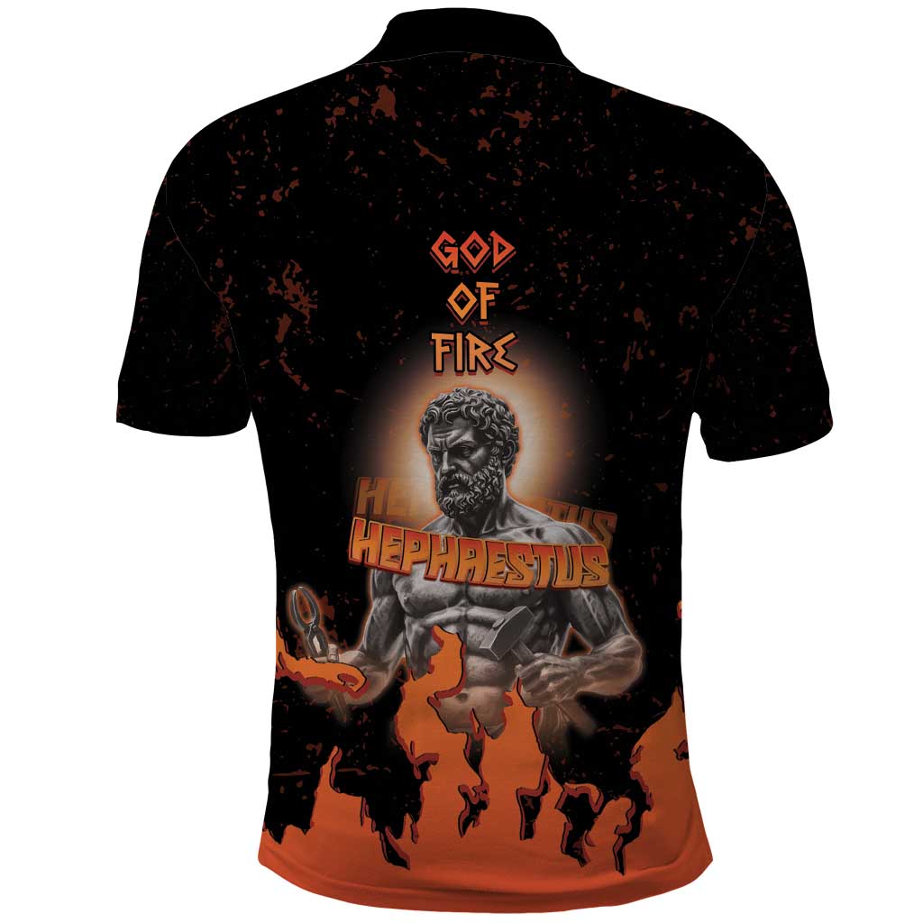 Ancient Greek Hephaestus Polo Shirt God Of Fire DT05
