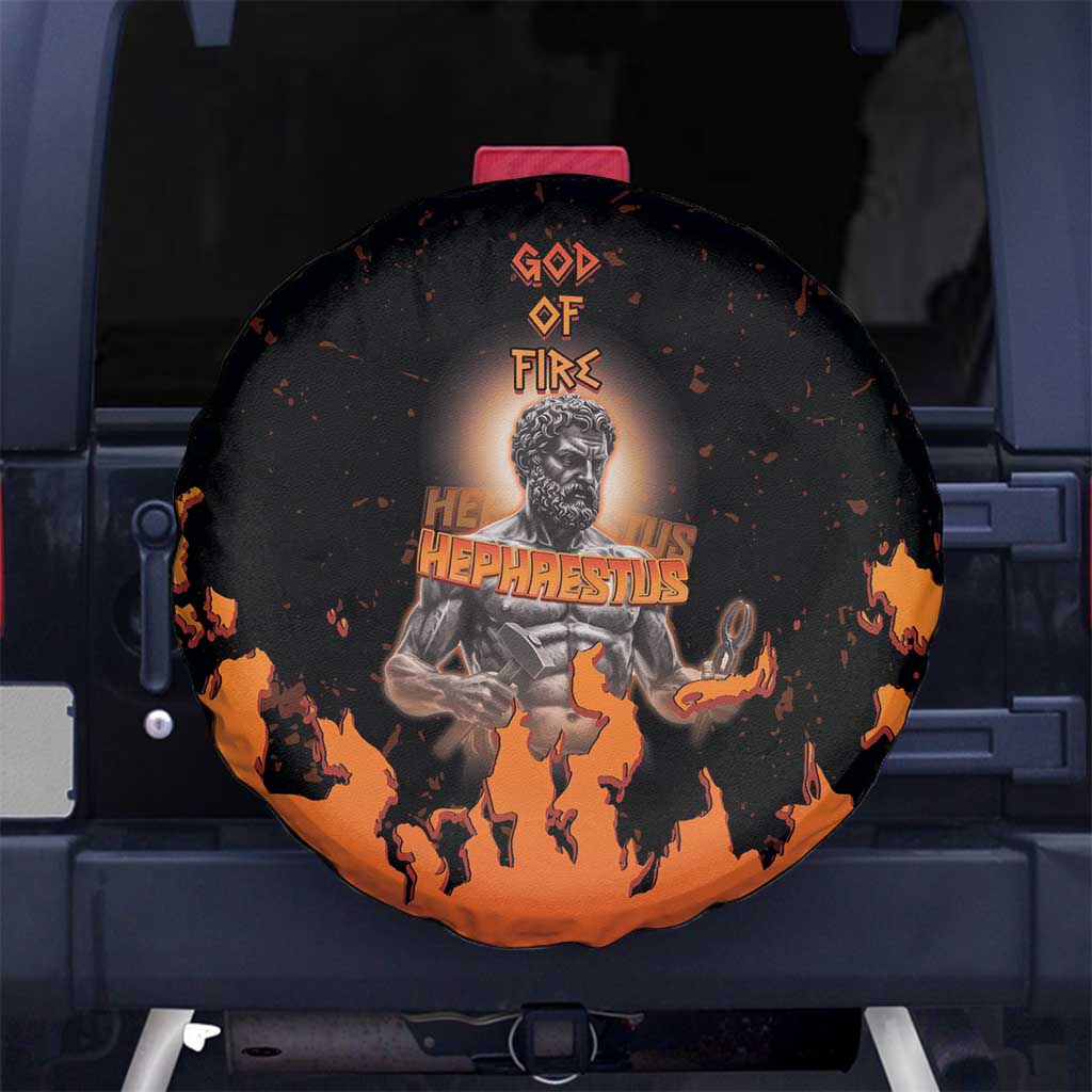 Ancient Greek Hephaestus Spare Tire Cover God Of Fire DT05