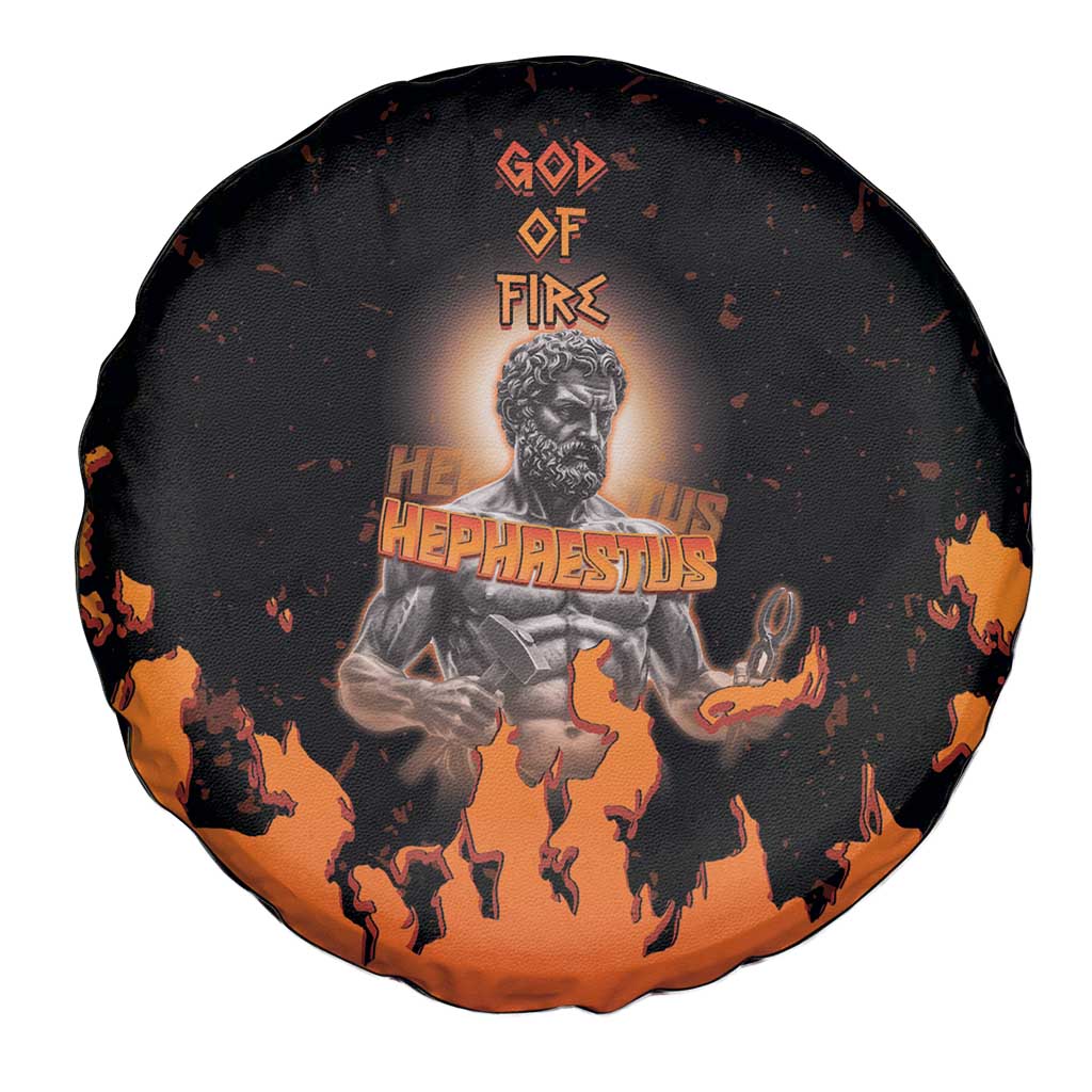 Ancient Greek Hephaestus Spare Tire Cover God Of Fire DT05