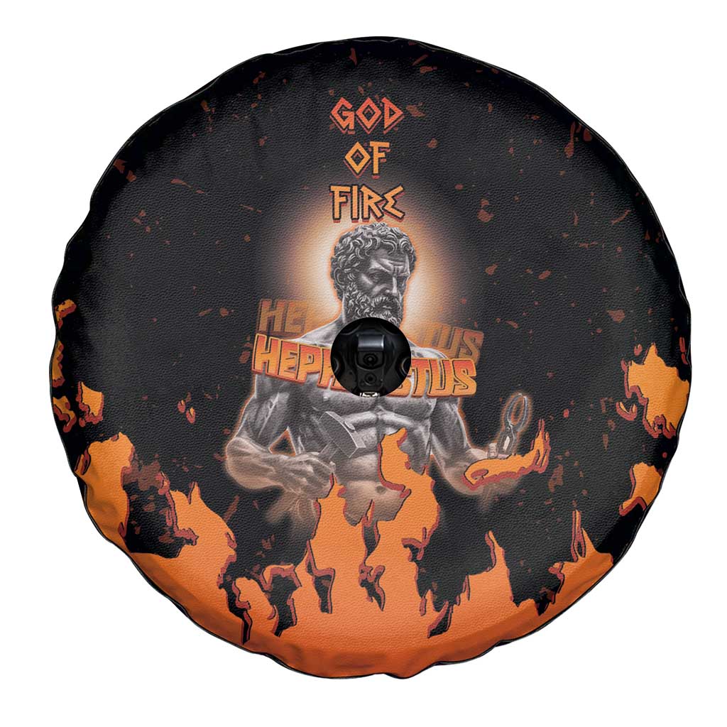 Ancient Greek Hephaestus Spare Tire Cover God Of Fire DT05