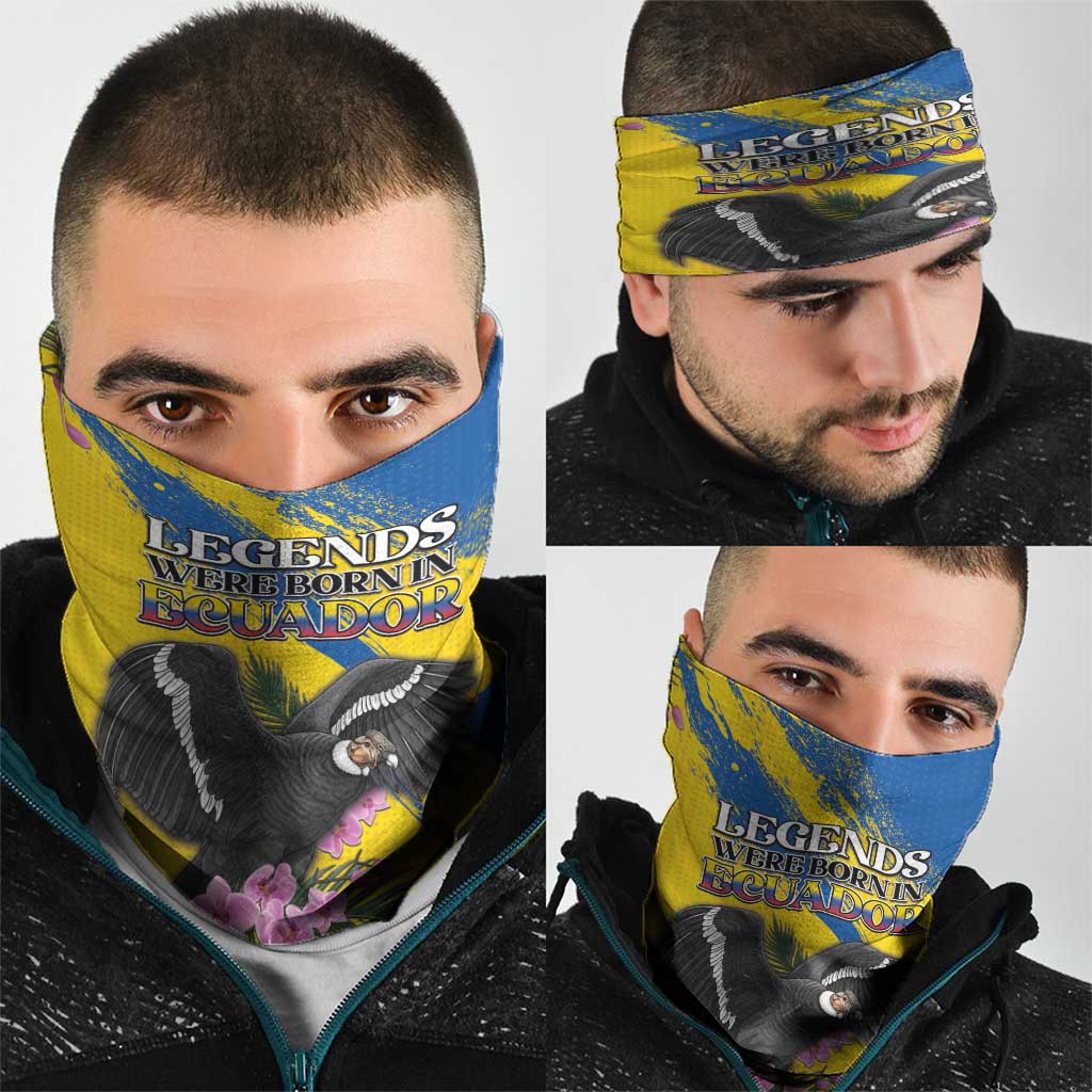 Ecuador Neck Gaiter Andean Condor With Phalaenopsis Orchid DT05