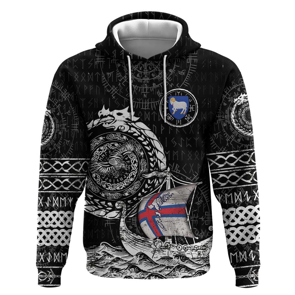 Personalized Viking Faroe Islands Hoodie Faroese Viking Ship DT05