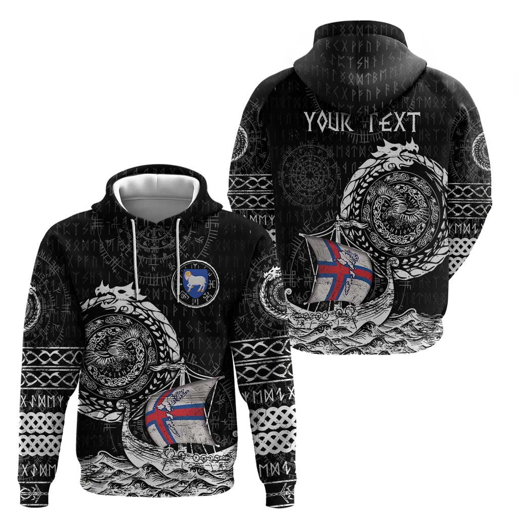 Personalized Viking Faroe Islands Hoodie Faroese Viking Ship DT05