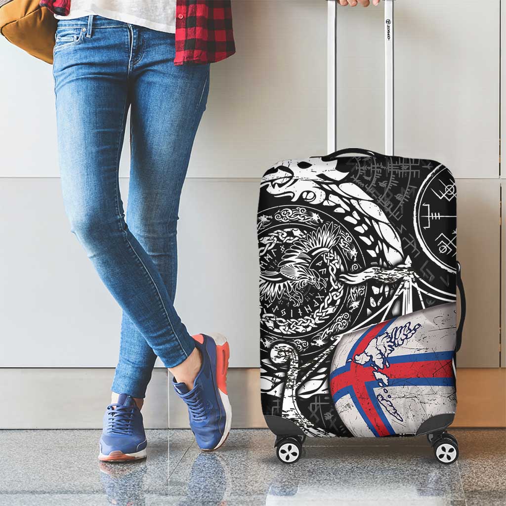Viking Faroe Islands Luggage Cover Faroese Viking Ship DT05