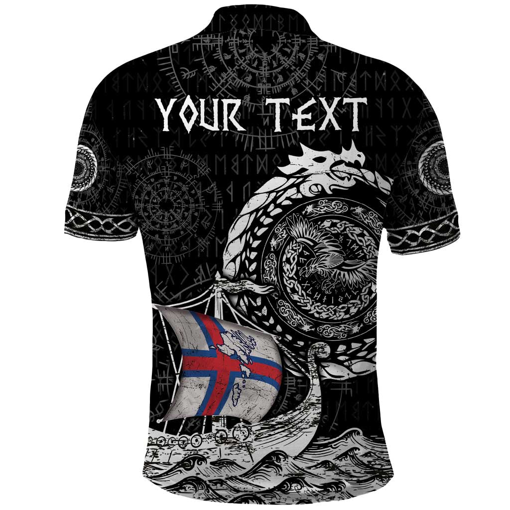 Personalized Viking Faroe Islands Polo Shirt Faroese Viking Ship DT05
