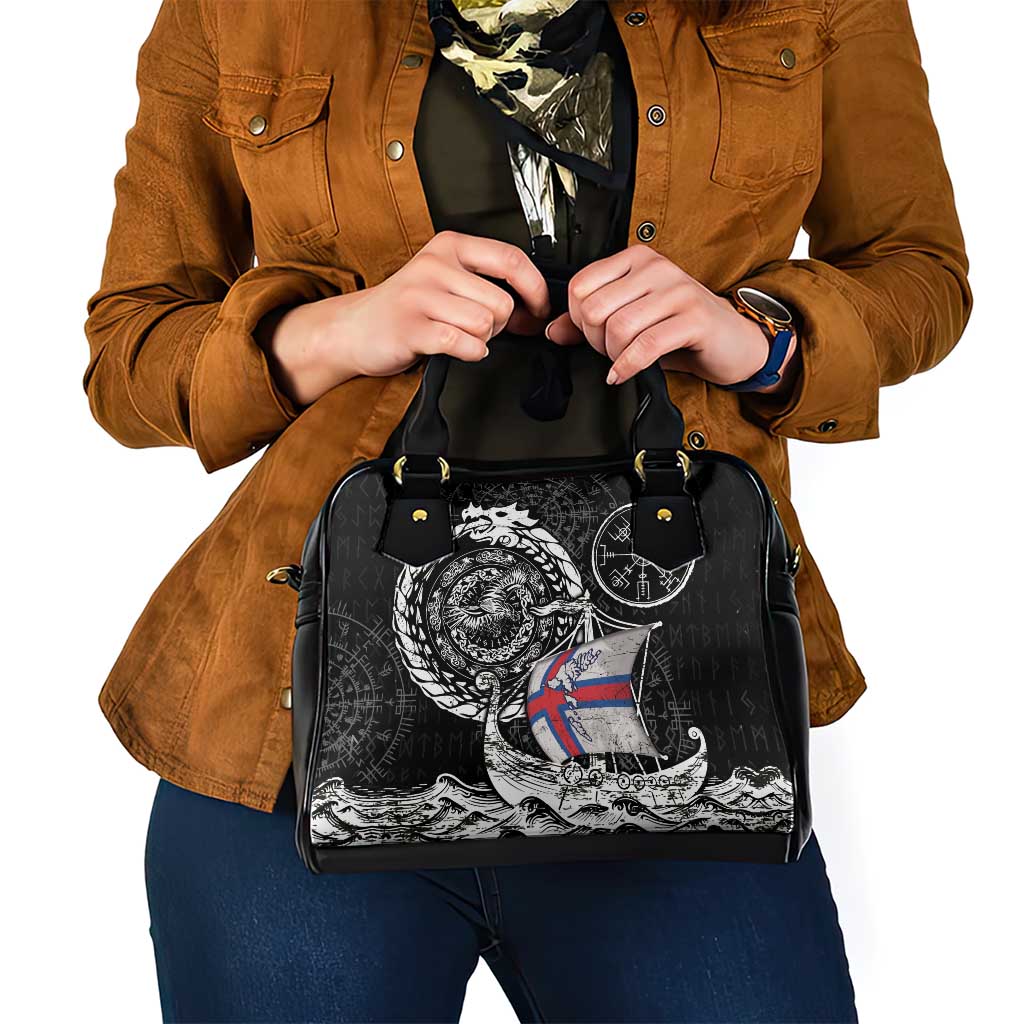 Viking Faroe Islands Shoulder Handbag Faroese Viking Ship DT05