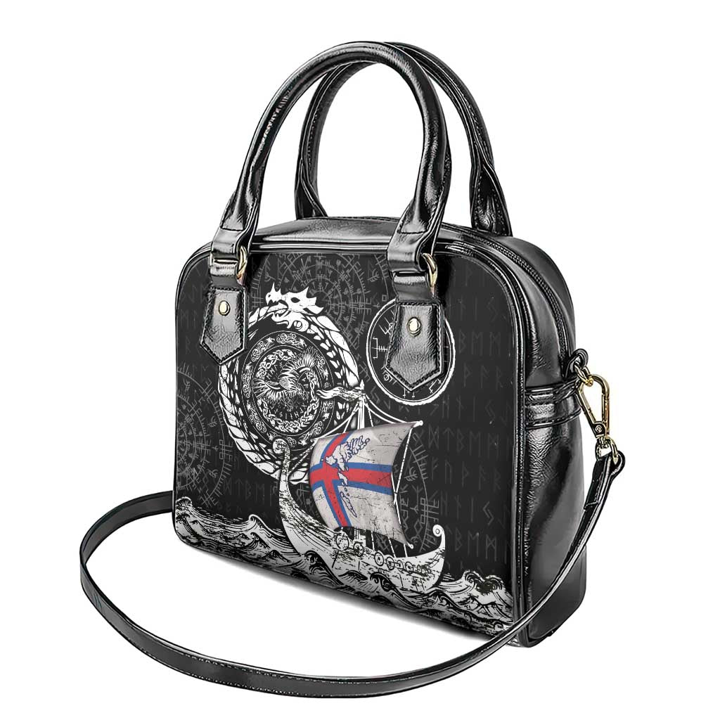 Viking Faroe Islands Shoulder Handbag Faroese Viking Ship DT05