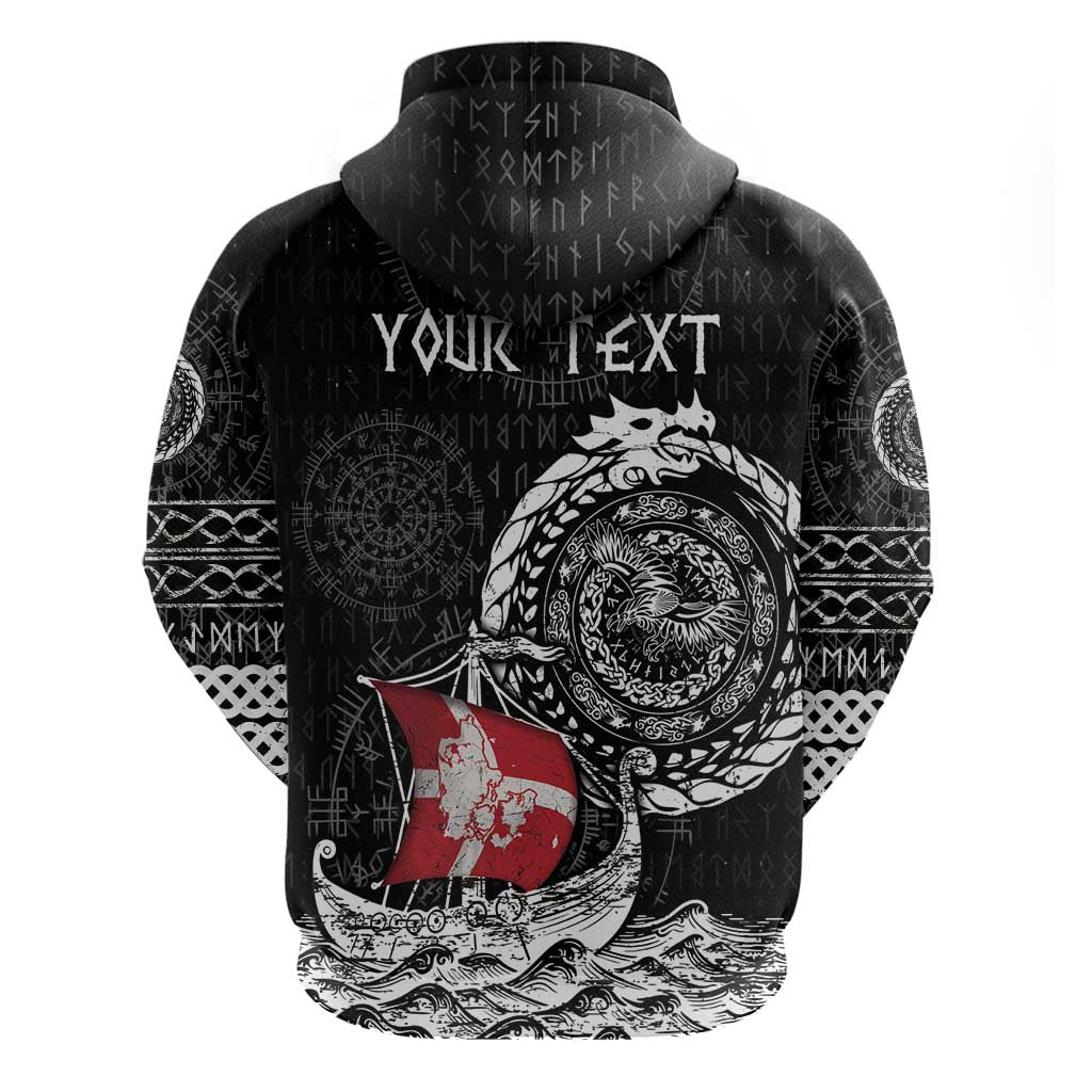 Personalized Viking Denmark Hoodie Danish Viking Ship DT05