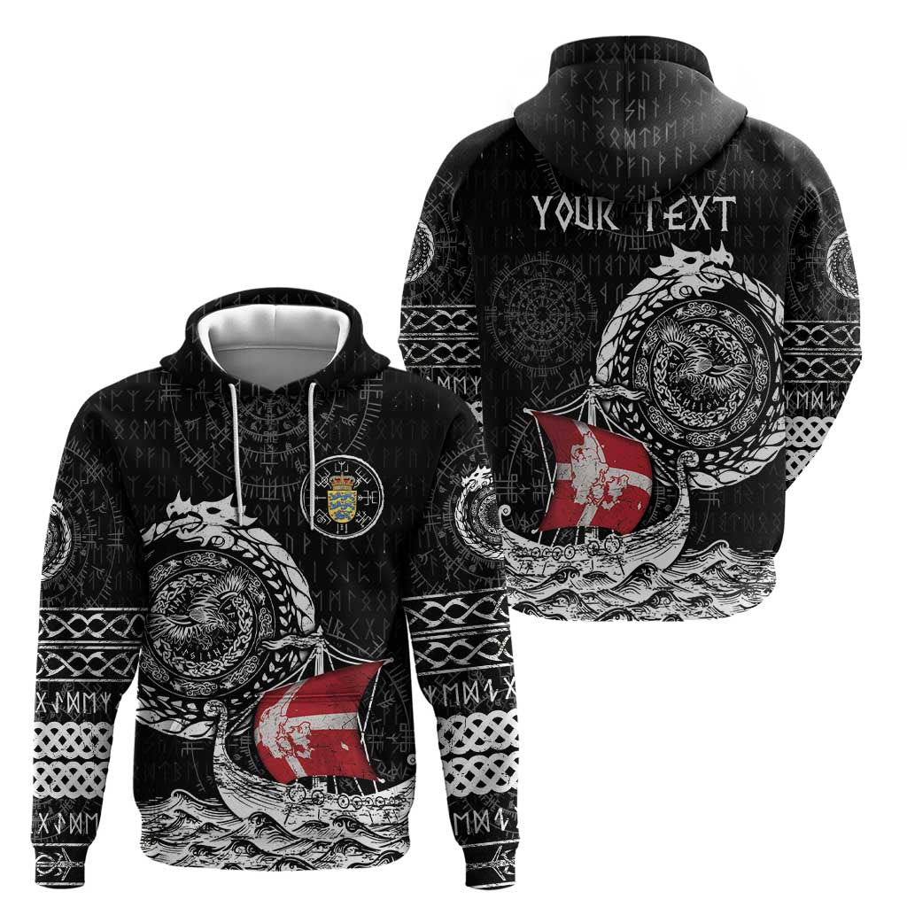 Personalized Viking Denmark Hoodie Danish Viking Ship DT05