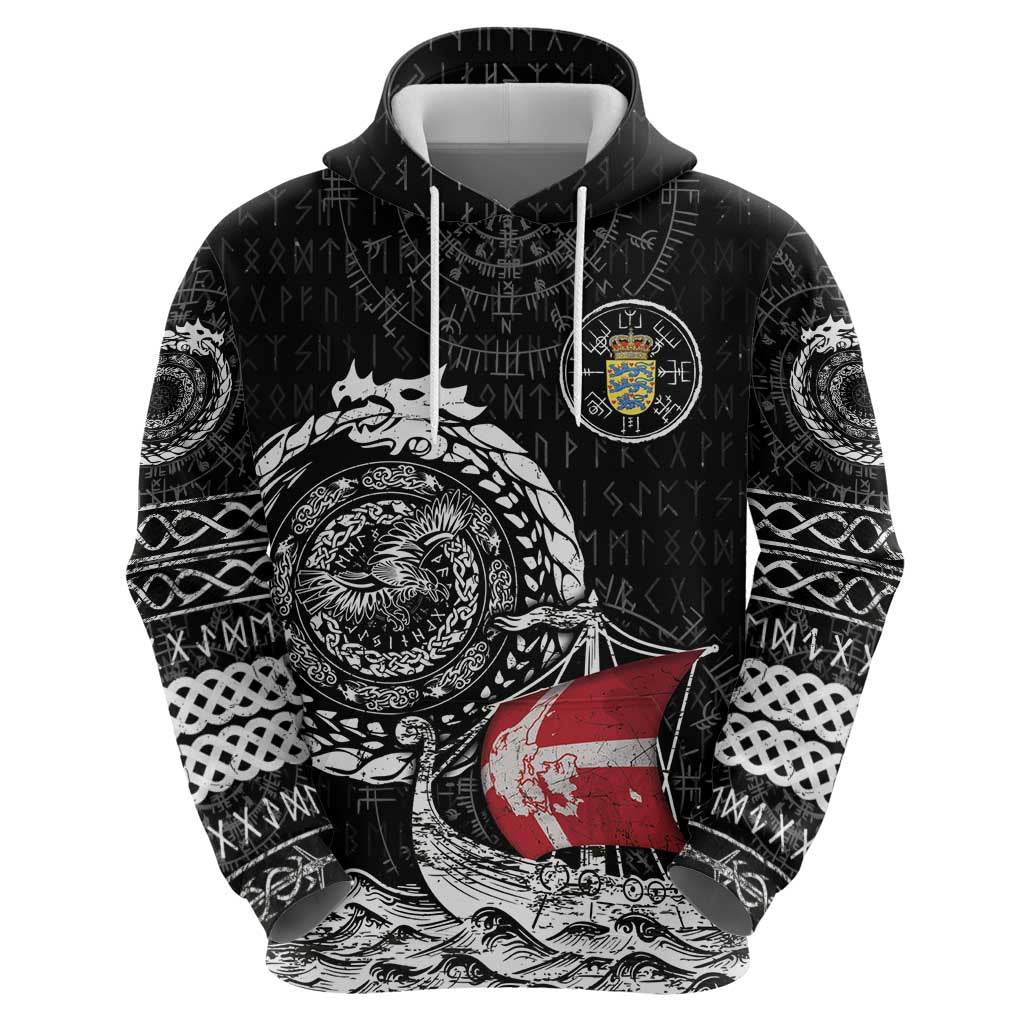 Personalized Viking Denmark Hoodie Danish Viking Ship DT05