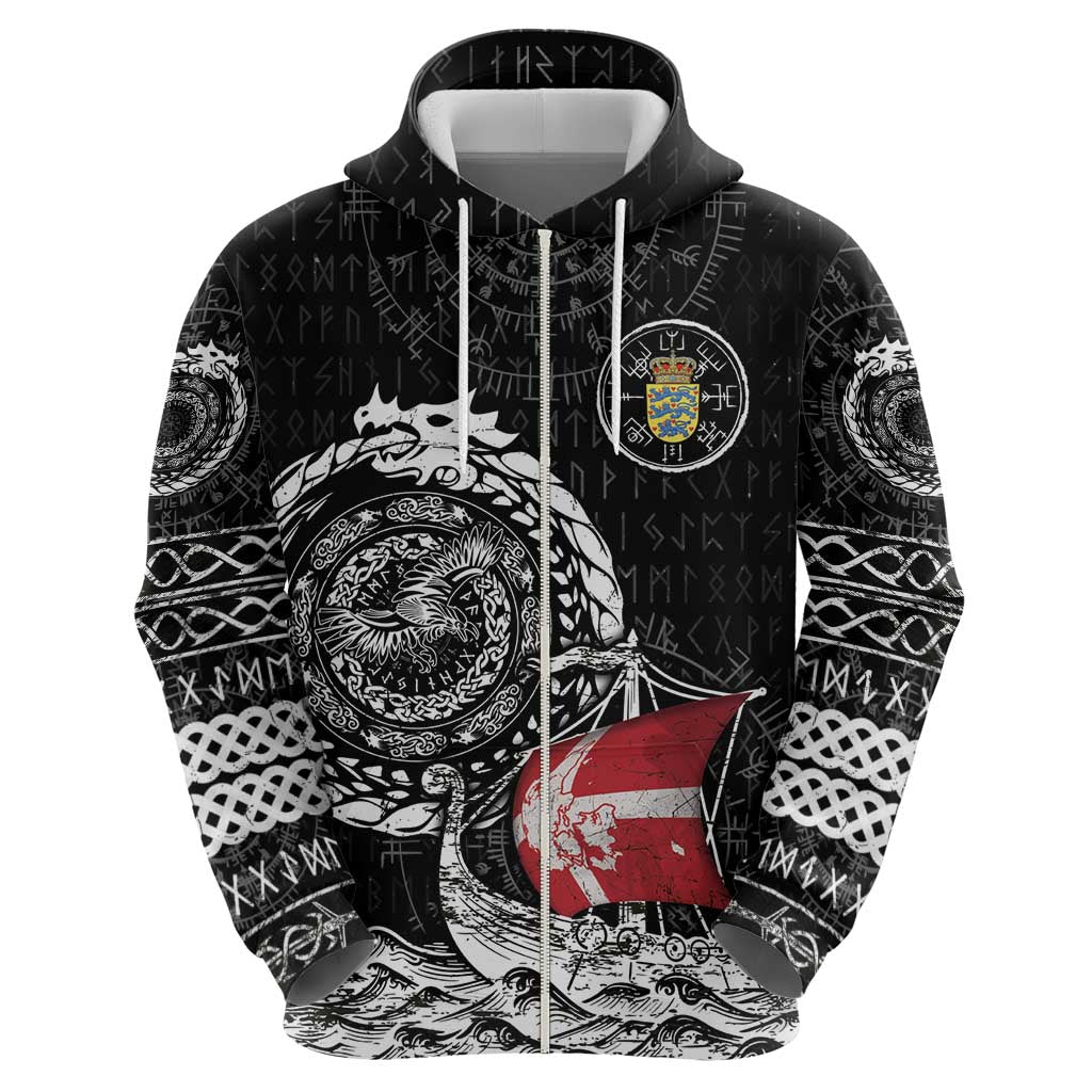 Personalized Viking Denmark Hoodie Danish Viking Ship DT05