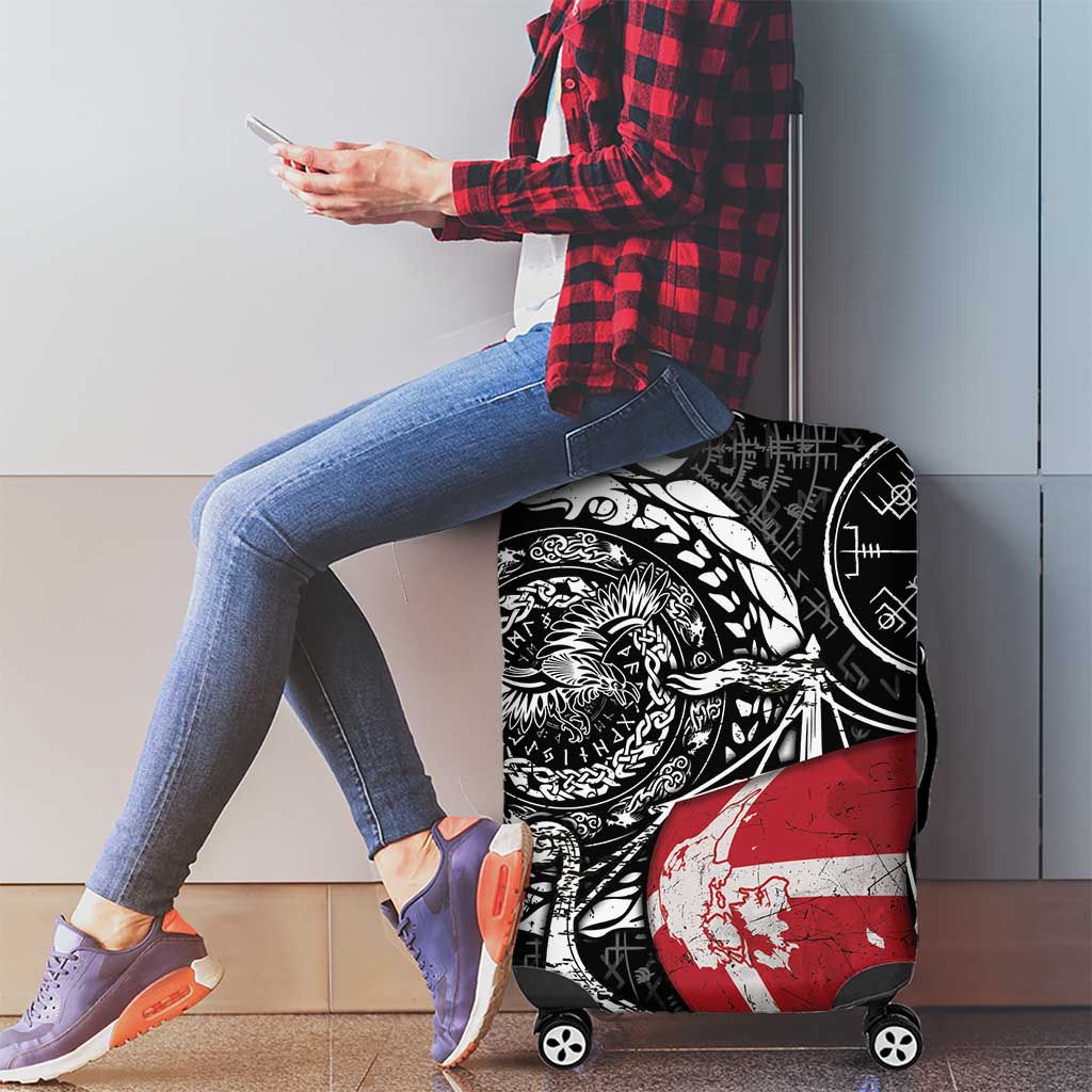 Viking Denmark Luggage Cover Danish Viking Ship DT05
