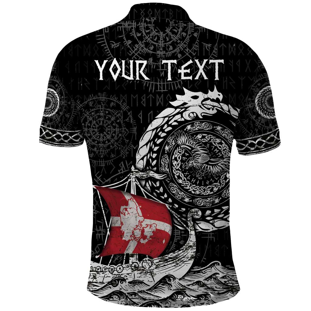 Personalized Viking Denmark Polo Shirt Danish Viking Ship DT05