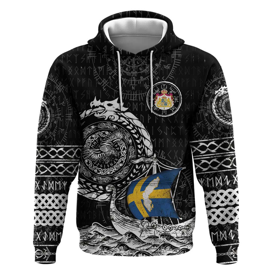 Personalized Viking Sweden Hoodie Swedish Viking Ship DT05