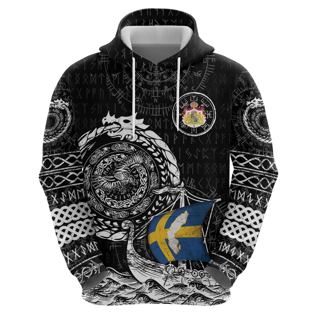 Personalized Viking Sweden Hoodie Swedish Viking Ship DT05