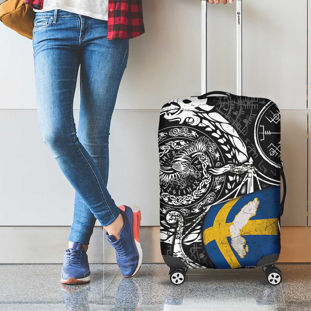 Viking Sweden Luggage Cover Swedish Viking Ship DT05