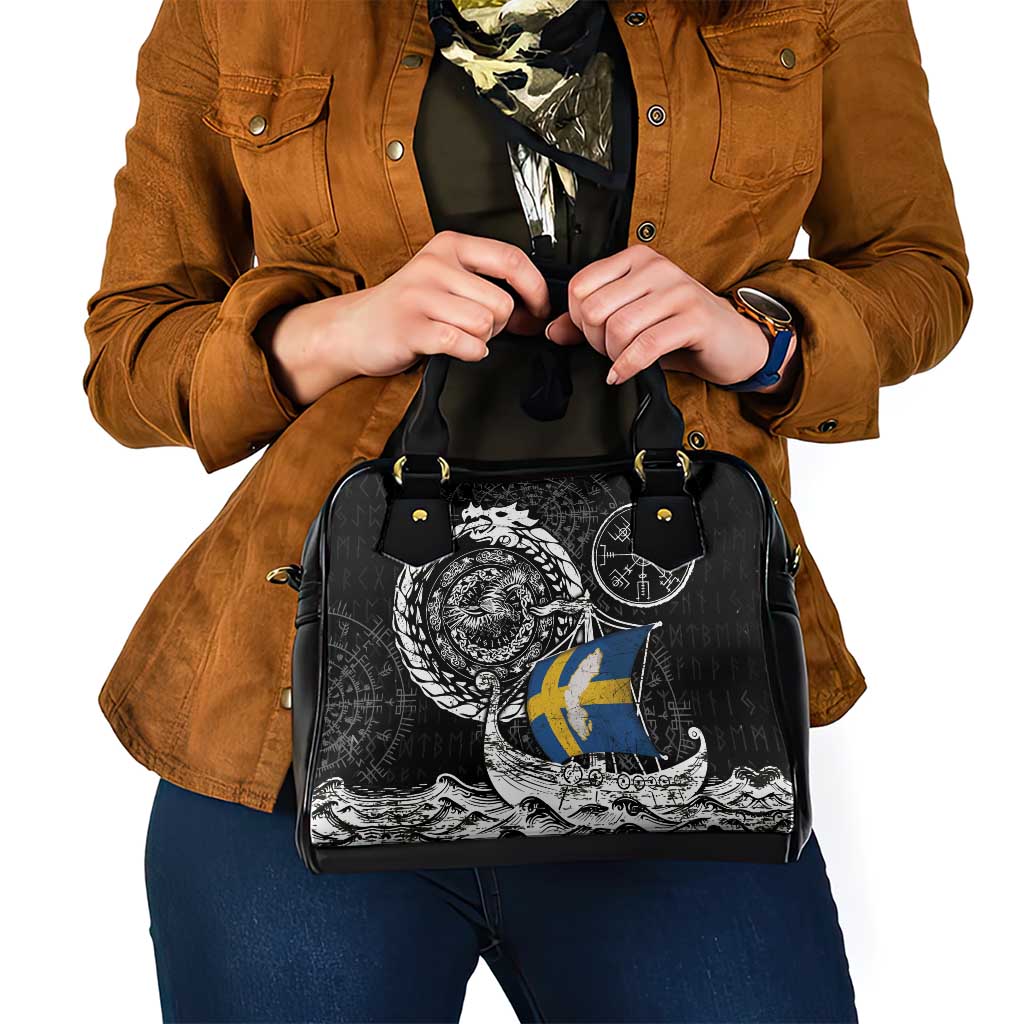 Viking Sweden Shoulder Handbag Swedish Viking Ship DT05