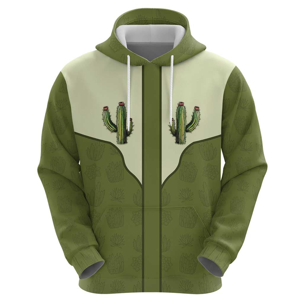 Cowboy Hoodie Cactus Retro Western Yoke DT05