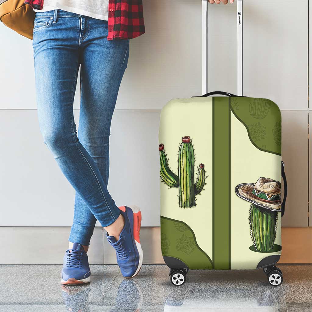 Cowboy Luggage Cover Cactus Retro Western Yoke DT05
