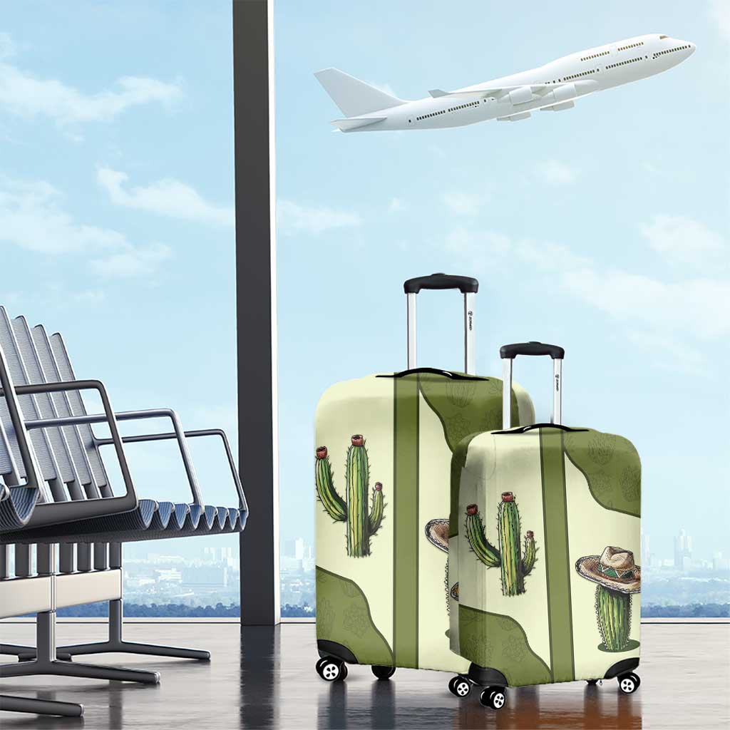 Cowboy Luggage Cover Cactus Retro Western Yoke DT05