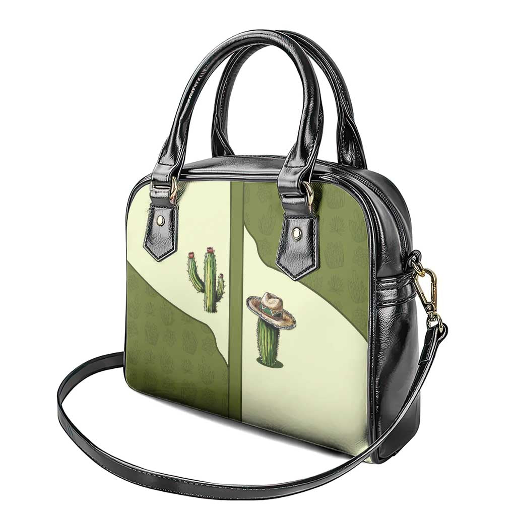 Cowboy Shoulder Handbag Cactus Retro Western Yoke DT05