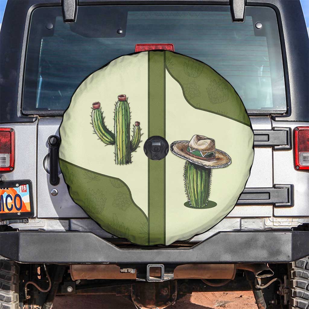 Cowboy Spare Tire Cover Cactus Retro Western Yoke DT05