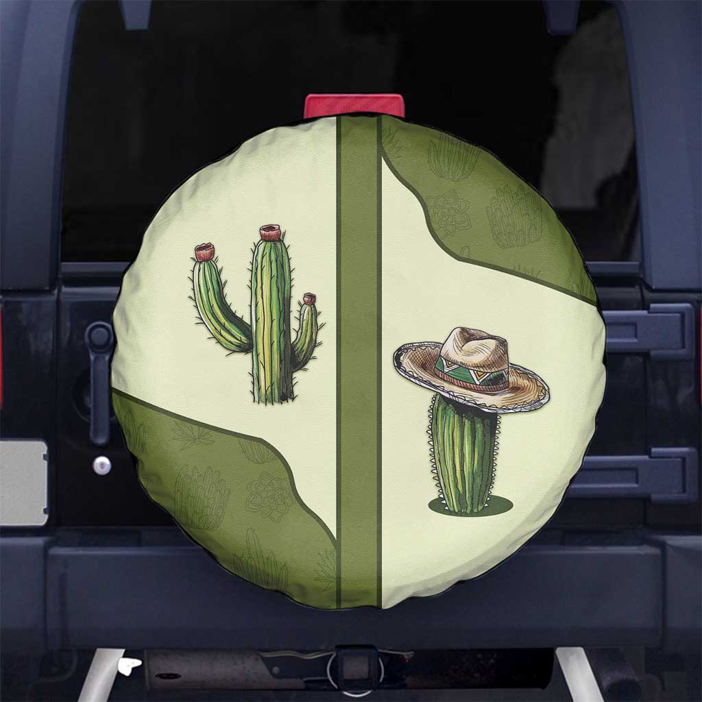 Cowboy Spare Tire Cover Cactus Retro Western Yoke DT05