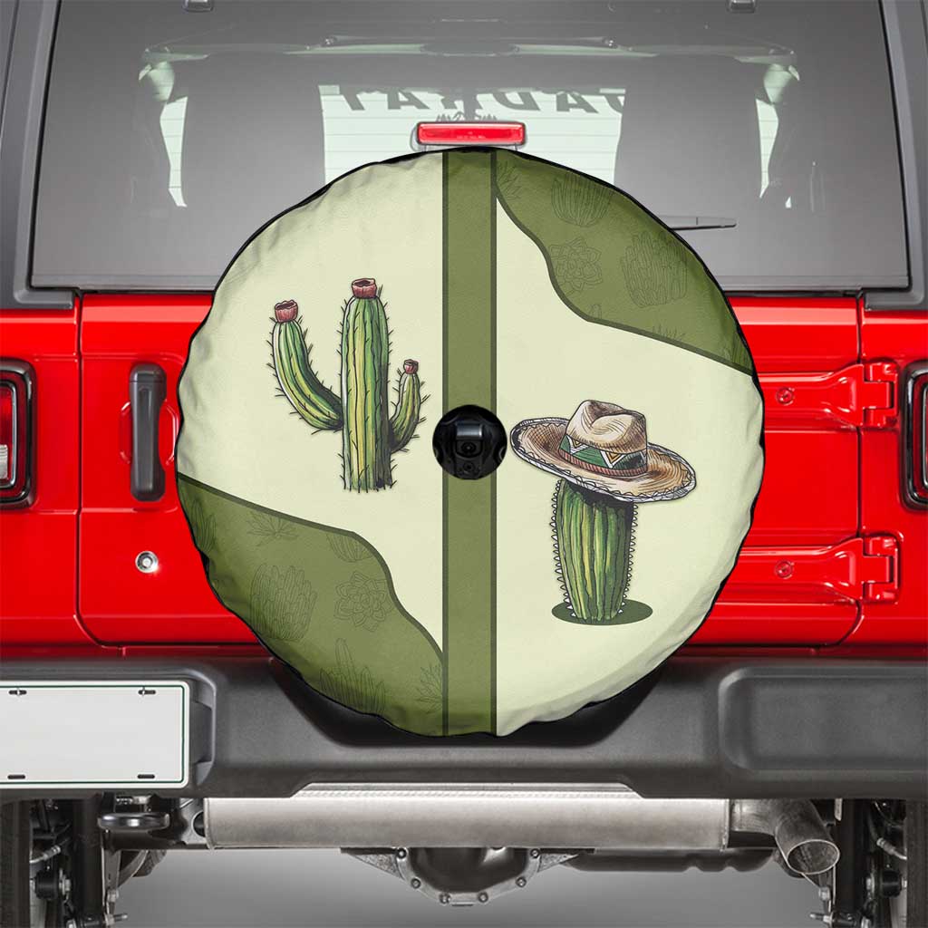 Cowboy Spare Tire Cover Cactus Retro Western Yoke DT05