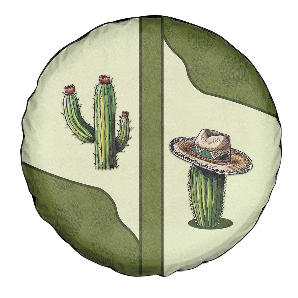 Cowboy Spare Tire Cover Cactus Retro Western Yoke DT05