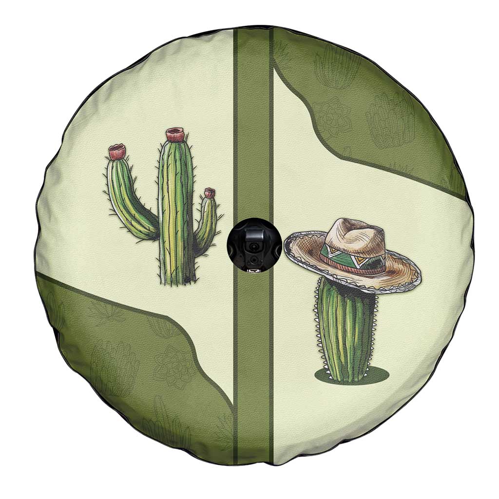 Cowboy Spare Tire Cover Cactus Retro Western Yoke DT05