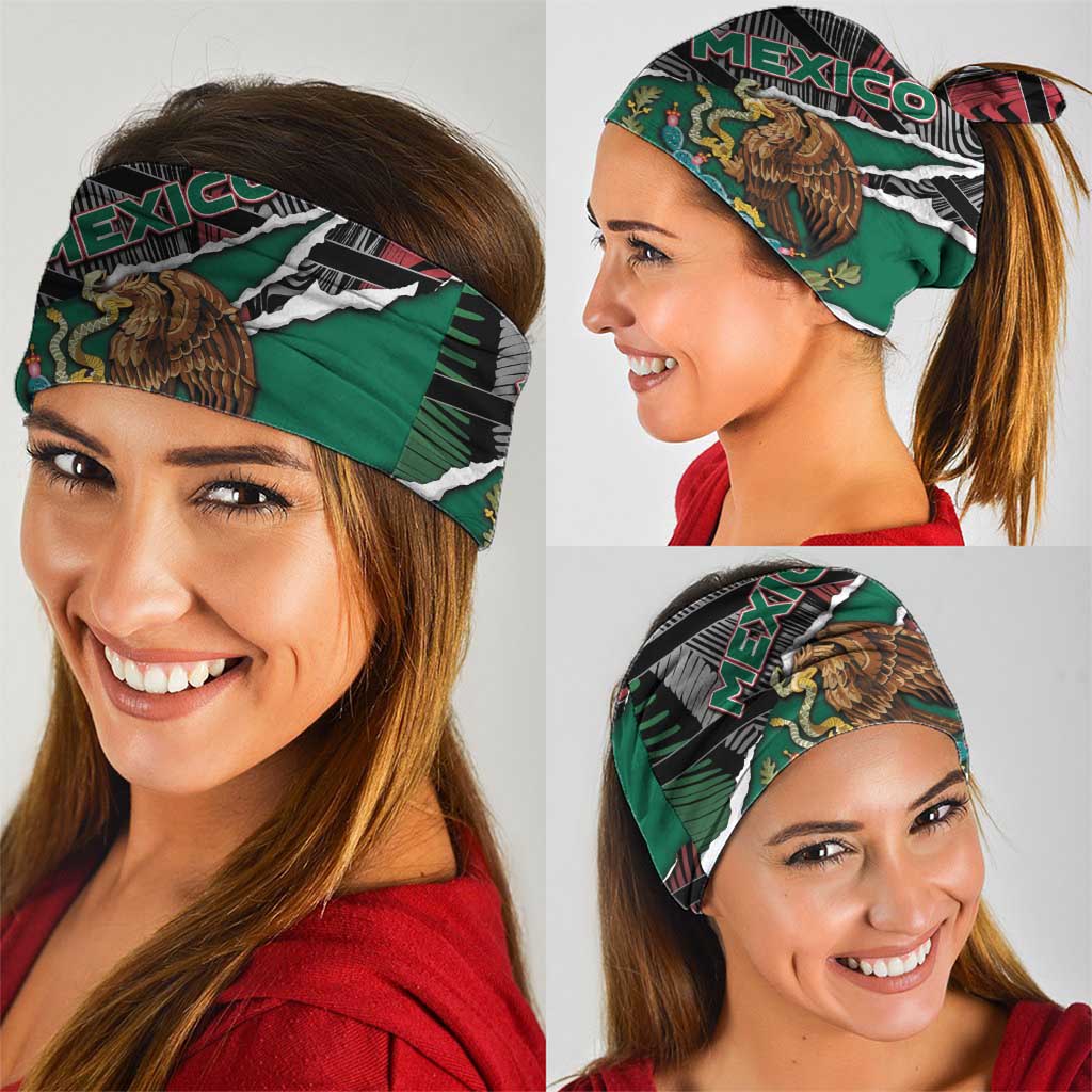 Mexico Neck Gaiter Mexican Patriotic Eagle Emblem - Fierce National Pride DT05