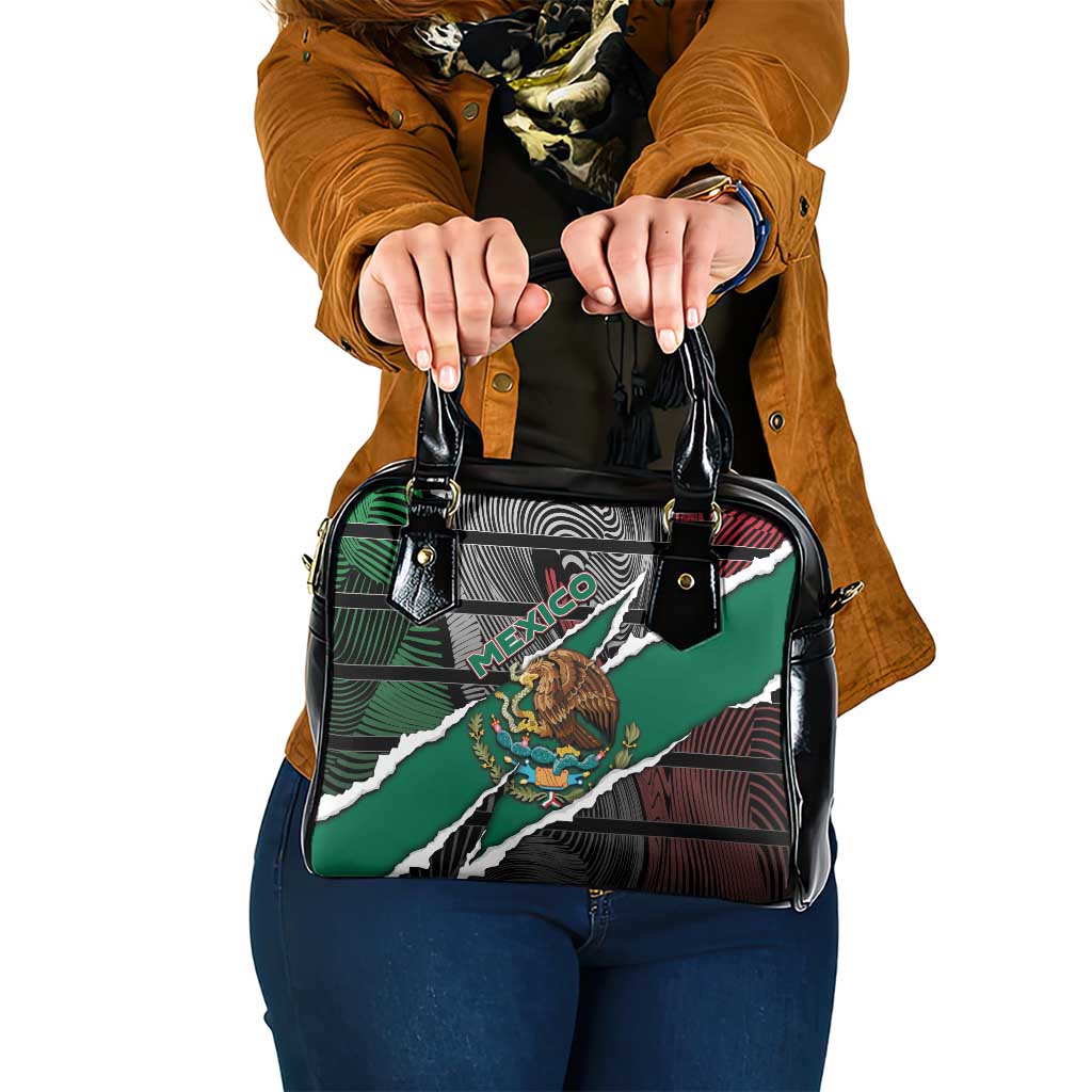 Mexico Shoulder Handbag Mexican Patriotic Eagle Emblem - Fierce National Pride DT05
