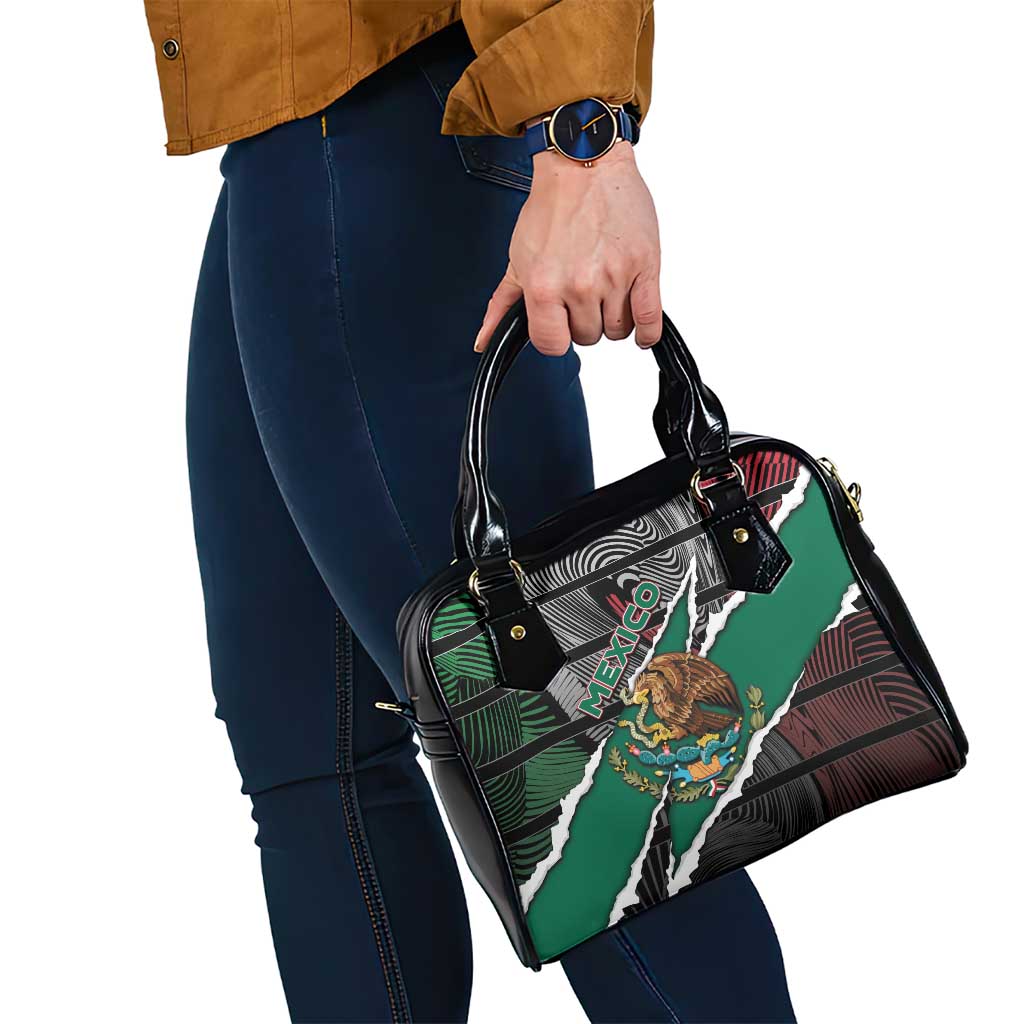 Mexico Shoulder Handbag Mexican Patriotic Eagle Emblem - Fierce National Pride DT05