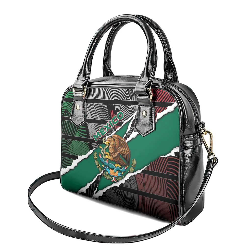 Mexico Shoulder Handbag Mexican Patriotic Eagle Emblem - Fierce National Pride DT05