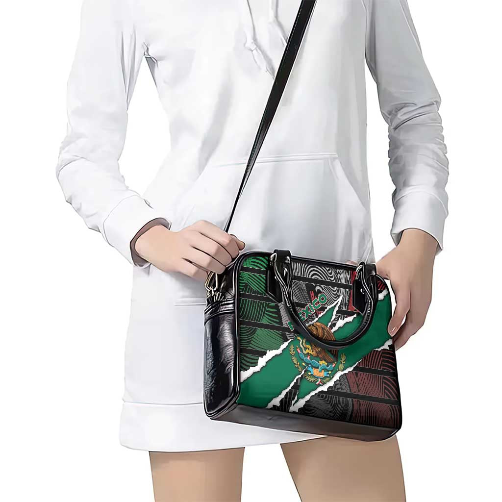 Mexico Shoulder Handbag Mexican Patriotic Eagle Emblem - Fierce National Pride DT05