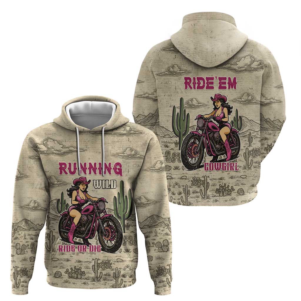 Cowgirl Hoodie Running Wild Ride Or Die DT05