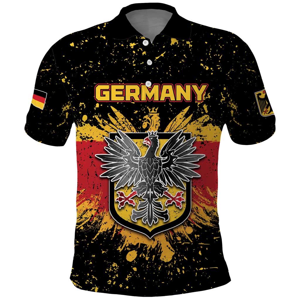Personalized Germany Polo Shirt Bundeswappen Art Symbol DT05