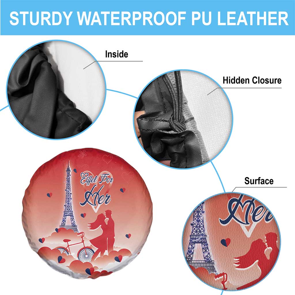 France Spare Tire Cover Eiffel For Her DT05