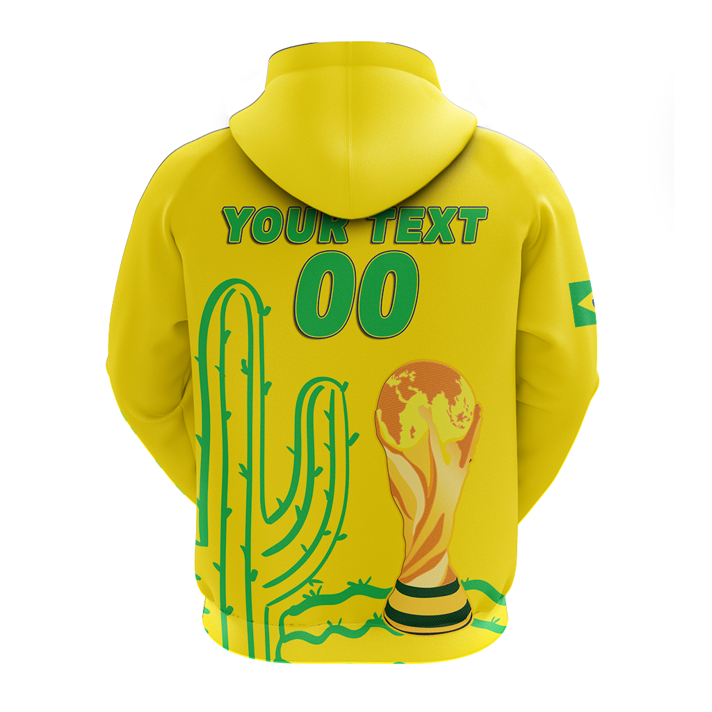 Custom Brazil Champion Football 2022 Hoodie LT12