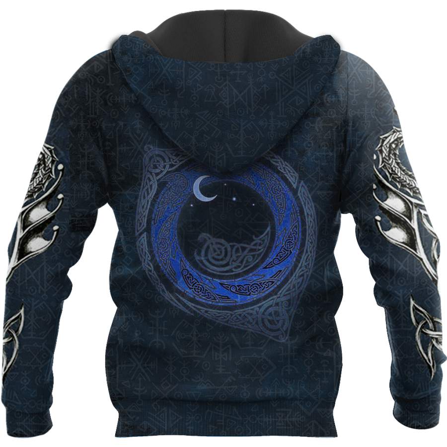 Viking Clothing Vikings Dragon Tattoo Style Hoodie RLT12