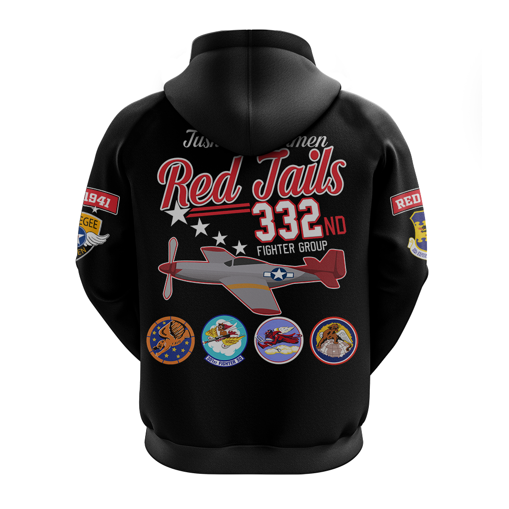Custom Tuskegee Airmen The Red Tails Pride Hoodie LT12
