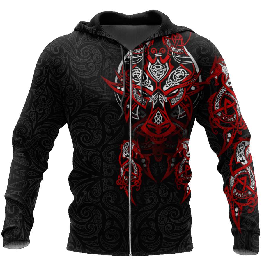 Viking Clothing Viking Tattoo Dragon Hoodie RLT12