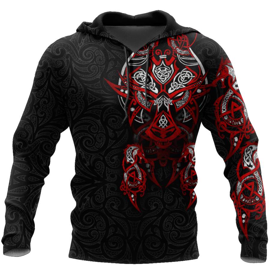 Viking Clothing Viking Tattoo Dragon Hoodie RLT12