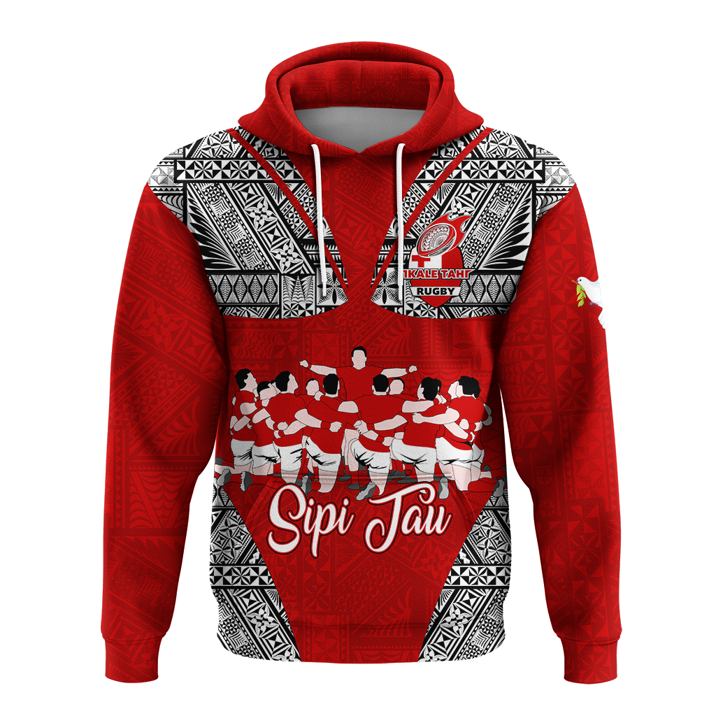 Custom Personalised Tonga Rugby Ikale Tahi Sipi Tau Hoodie LT2