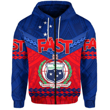 Samoa FAST Party Zip Hoodie Simple Style LT8