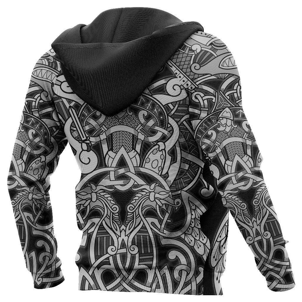 Viking Clothing Fenrir and Tyr Hoodie RLT12